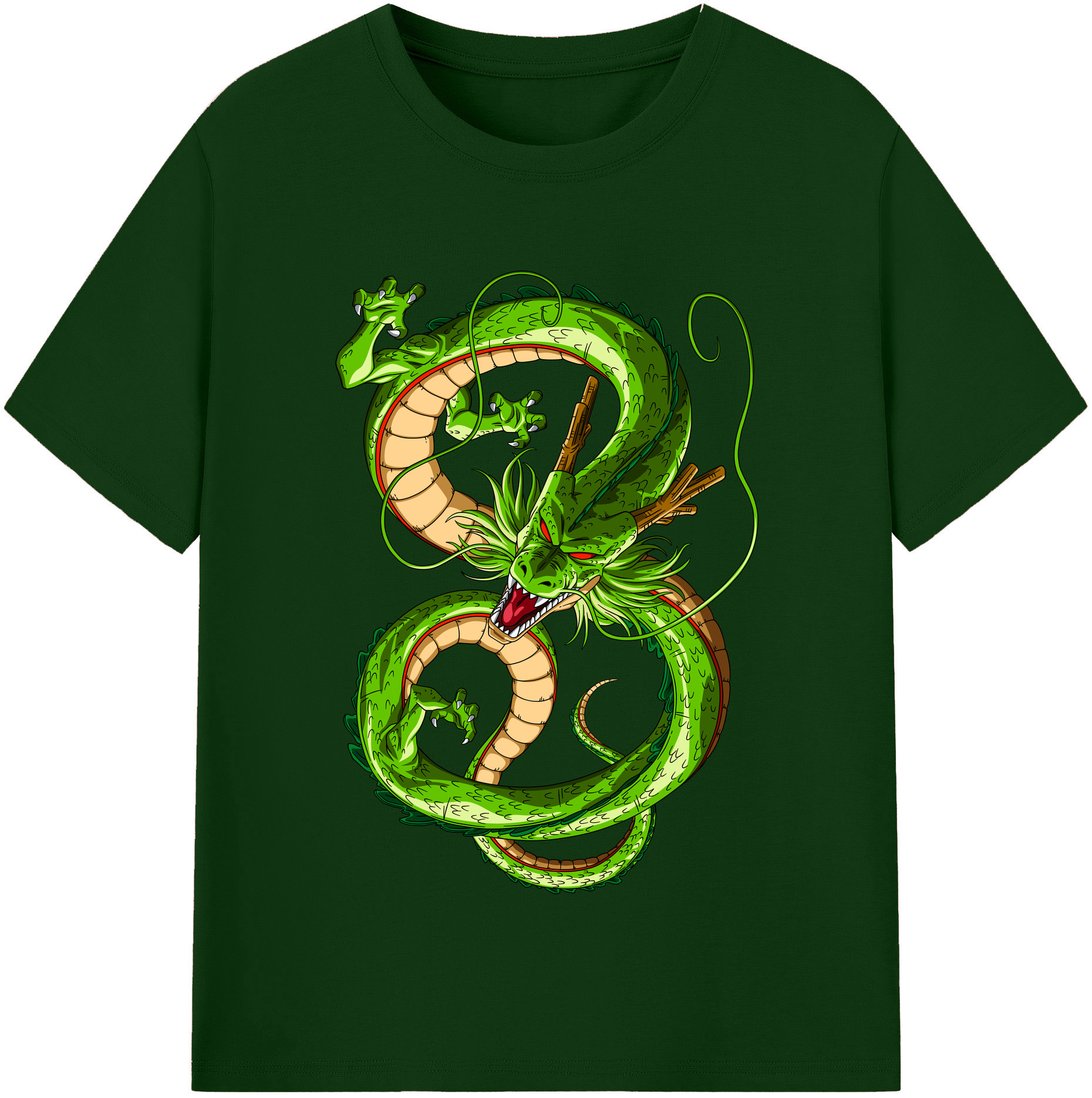 （画像用） ドラゴンボール 神龍 シェンロン DRAGON BALL Shenron 綿100％半袖Tシャツ（フロントプリント）